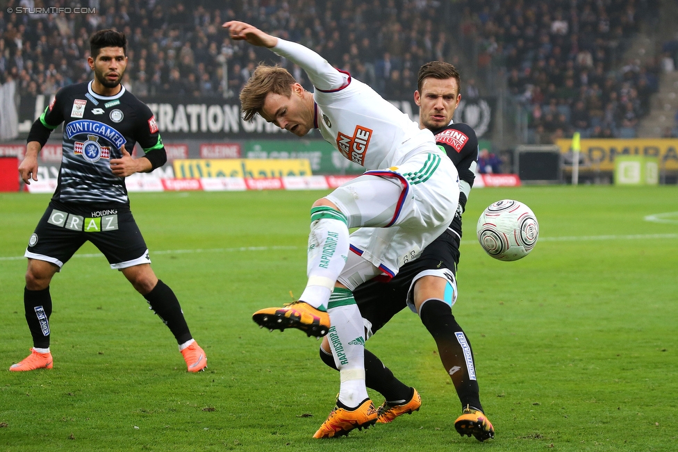 Sturm Graz - Rapid Wien
Oesterreichische Fussball Bundesliga, 23 Runde, SK Sturm Graz - SK Rapid Wien, Stadion Liebenau Graz, 21.02.2016. 

Foto zeigt Daniel Offenbacher (Sturm)
