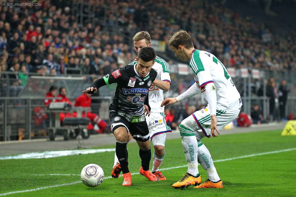 Sturm Graz - Rapid Wien
Oesterreichische Fussball Bundesliga, 23 Runde, SK Sturm Graz - SK Rapid Wien, Stadion Liebenau Graz, 21.02.2016. 

Foto zeigt Sascha Horvath (Sturm)
