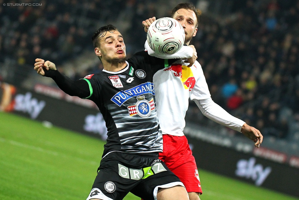 Sturm Graz - RB Salzburg
Oesterreichische Fussball Bundesliga, 25. Runde, SK Sturm Graz - FC RB Salzburg, Stadion Liebenau Graz, 02.03.2016. 

Foto zeigt Kristijan Dobras (Sturm)
