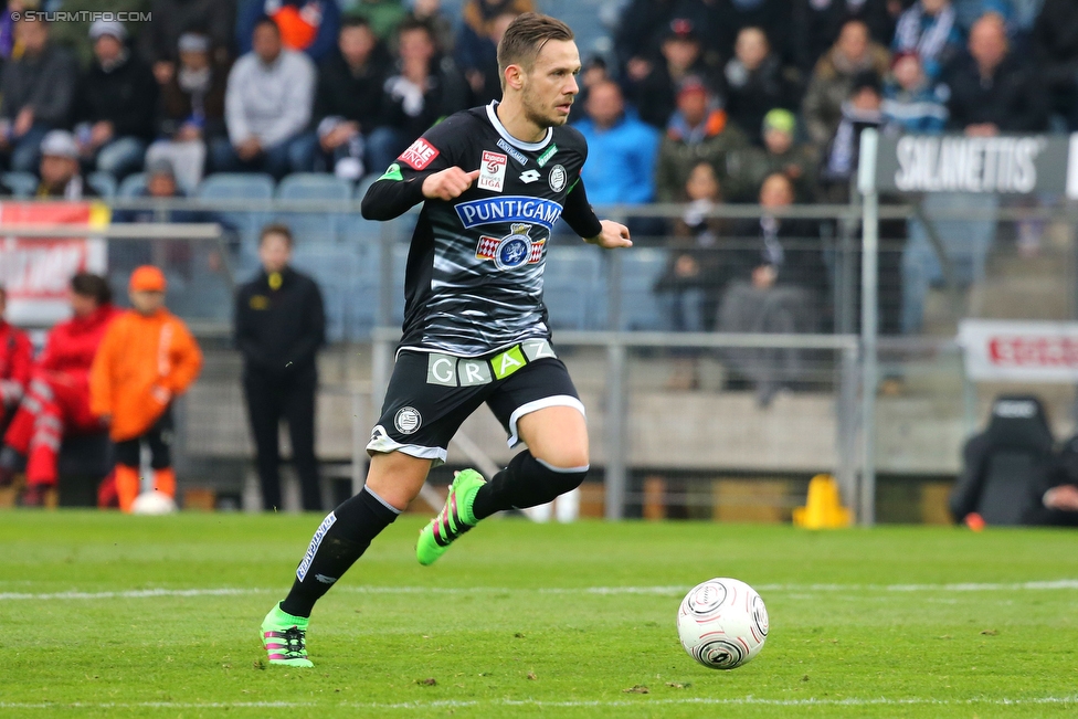 Sturm Graz - Austria Wien
Oesterreichische Fussball Bundesliga, 27. Runde, SK Sturm Graz - FK Austria Wien, Stadion Liebenau Graz, 13.03.2016. 

Foto zeigt Daniel Offenbacher (Sturm)
