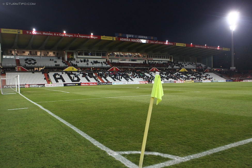 Admira Wacker - Sturm Graz
Oesterreichische Fussball Bundesliga, 28. Runde, FC Admira Wacker Moedling - SK Sturm Graz, Stadion Suedstadt Maria Enzersdorf, 19.03.2016. 

Foto zeigt eine Innenansicht im Stadion Suedstadt
