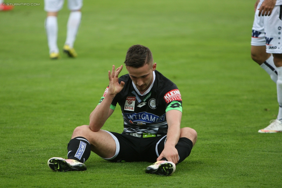 Sturm Graz - Altach
Oesterreichische Fussball Bundesliga, 30. Runde, SK Sturm Graz - SC Rheindorf Altach, Stadion Liebenau Graz, 09.04.2016. 

Foto zeigt Donisi Avdijaj (Sturm)
