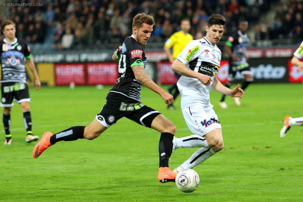 Sturm Graz - Altach
Oesterreichische Fussball Bundesliga, 30. Runde, SK Sturm Graz - SC Rheindorf Altach, Stadion Liebenau Graz, 09.04.2016. 

Foto zeigt Thorsten Schick (Sturm)
