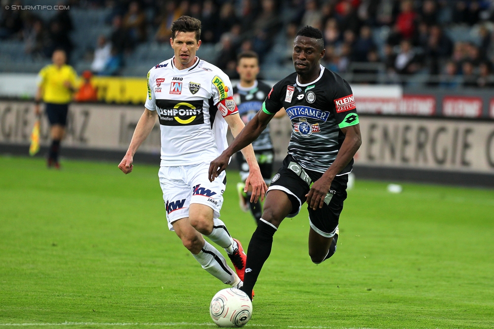 Sturm Graz - Altach
Oesterreichische Fussball Bundesliga, 30. Runde, SK Sturm Graz - SC Rheindorf Altach, Stadion Liebenau Graz, 09.04.2016. 

Foto zeigt Osagie Bright Edomwonyi (Sturm)
