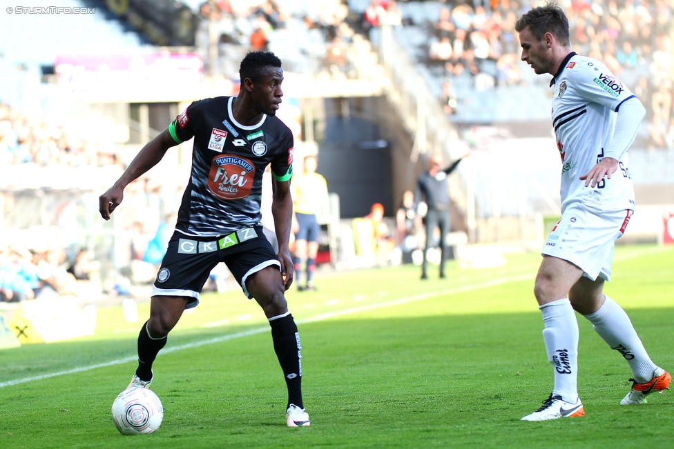 Sturm Graz - Wolfsberg
Oesterreichische Fussball Bundesliga, 31. Runde, SK Sturm Graz - Wolfsberger AC, Stadion Liebenau Graz, 16.04.2016. 

Foto zeigt Osagie Bright Edomwonyi (Sturm)
