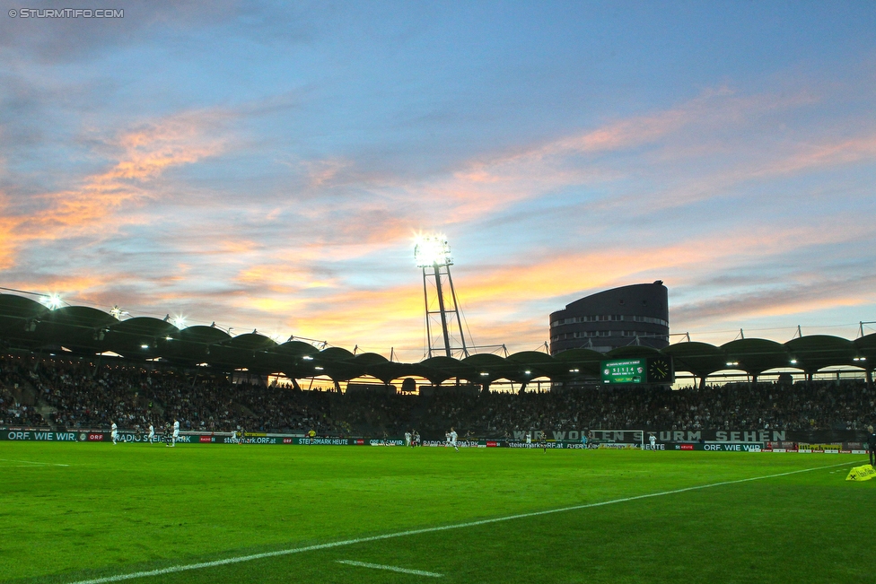 Sturm Graz - Wolfsberg
Oesterreichische Fussball Bundesliga, 31. Runde, SK Sturm Graz - Wolfsberger AC, Stadion Liebenau Graz, 16.04.2016. 

Foto zeigt eine Innenansicht im Stadion Liebenau
