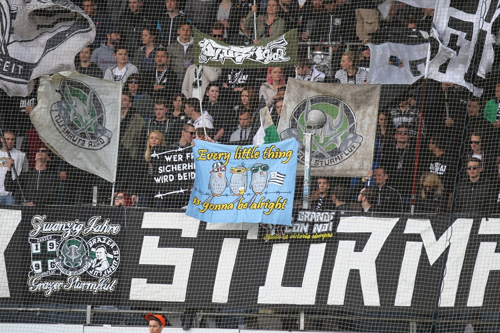 Sturm Graz - Ried
Oesterreichische Fussball Bundesliga, 33. Runde, SK Sturm Graz - SV Ried, Stadion Liebenau Graz, 30.04.2016. 

Foto zeigt Fans von Sturm
