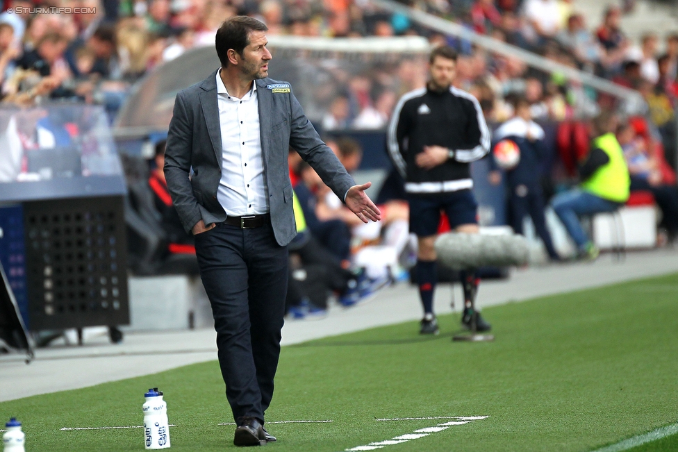 Salzburg - Sturm Graz
Oesterreichische Fussball Bundesliga, 34. Runde, FC RB Salzburg - SK Sturm Graz, Stadion Wals-Siezenheim, 07.05.2016. 

Foto zeigt Franco Foda (Cheftrainer Sturm)
