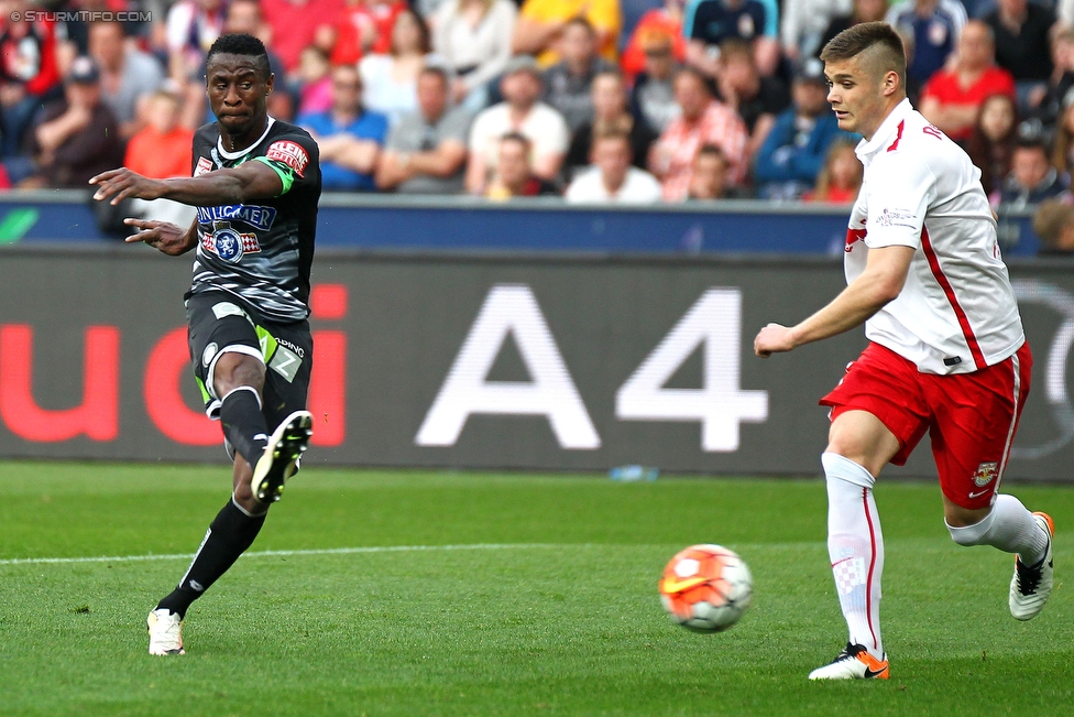 Salzburg - Sturm Graz
Oesterreichische Fussball Bundesliga, 34. Runde, FC RB Salzburg - SK Sturm Graz, Stadion Wals-Siezenheim, 07.05.2016. 

Foto zeigt Osagie Bright Edomwonyi (Sturm)
