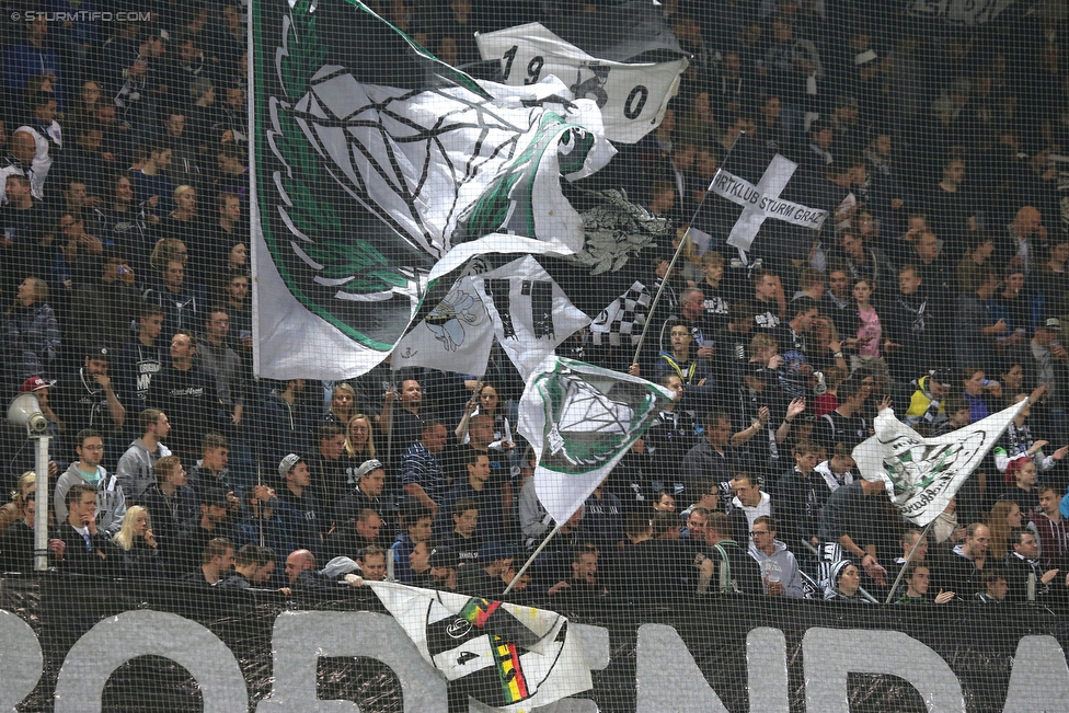 Sturm Graz - Mattersburg
Oesterreichische Fussball Bundesliga, 35. Runde, SK Sturm Graz - SV Mattersburg, Stadion Liebenau Graz, 11.05.2016. 

Foto zeigt Fans von Sturm
