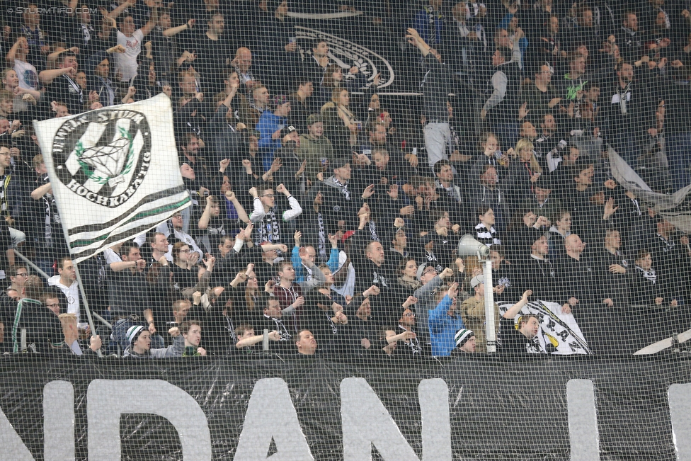 Sturm Graz - Mattersburg
Oesterreichische Fussball Bundesliga, 35. Runde, SK Sturm Graz - SV Mattersburg, Stadion Liebenau Graz, 11.05.2016. 

Foto zeigt Fans von Sturm
