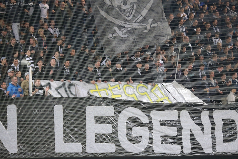 Sturm Graz - Mattersburg
Oesterreichische Fussball Bundesliga, 35. Runde, SK Sturm Graz - SV Mattersburg, Stadion Liebenau Graz, 11.05.2016. 

Foto zeigt Fans von Sturm
