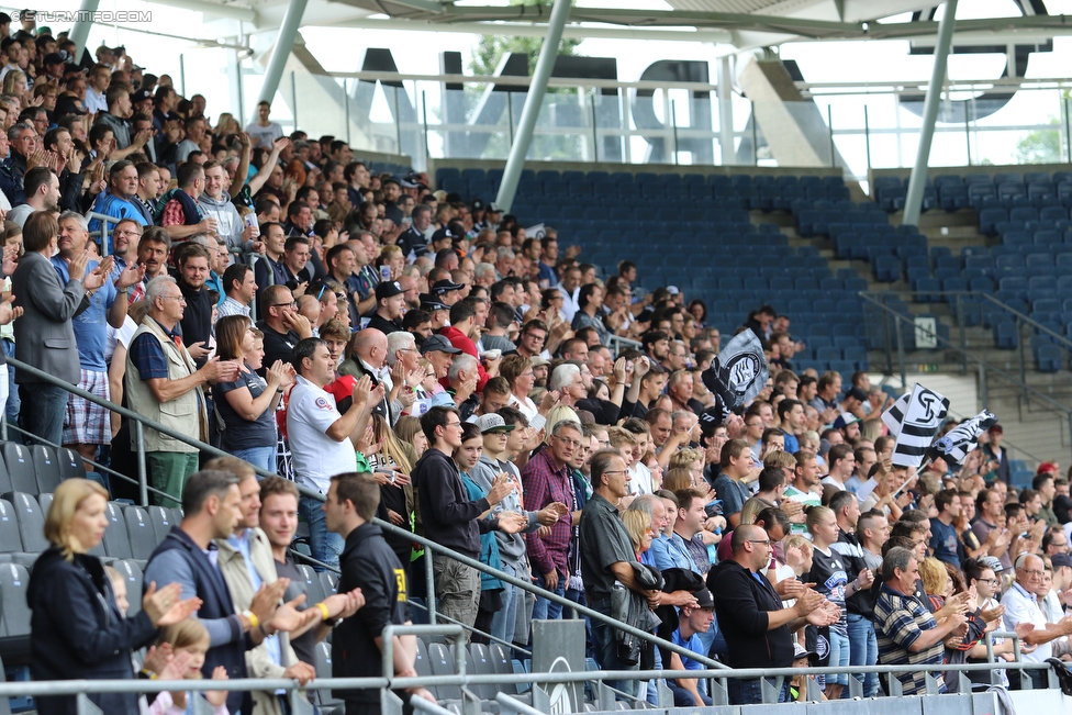 Sturm Graz - Celtic Glasgow
Testspiel,  SK Sturm Graz - Celtic Glasgow, Stadion Liebenau Graz, 03.07.2016. 

Foto zeigt Fans von Sturm
