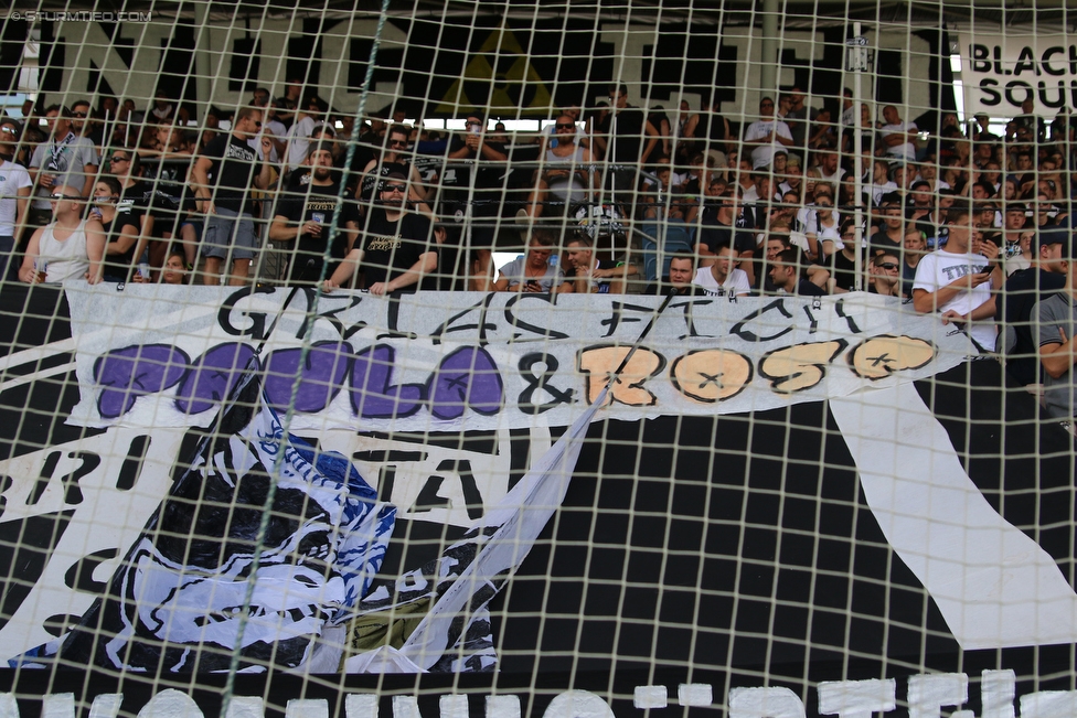 Sturm Graz - Salzburg
Oesterreichische Fussball Bundesliga, 1. Runde, SK Sturm Graz - FC RB Salzburg, Stadion Liebenau Graz, 23.07.2016. 

Foto zeigt Fans von Sturm
