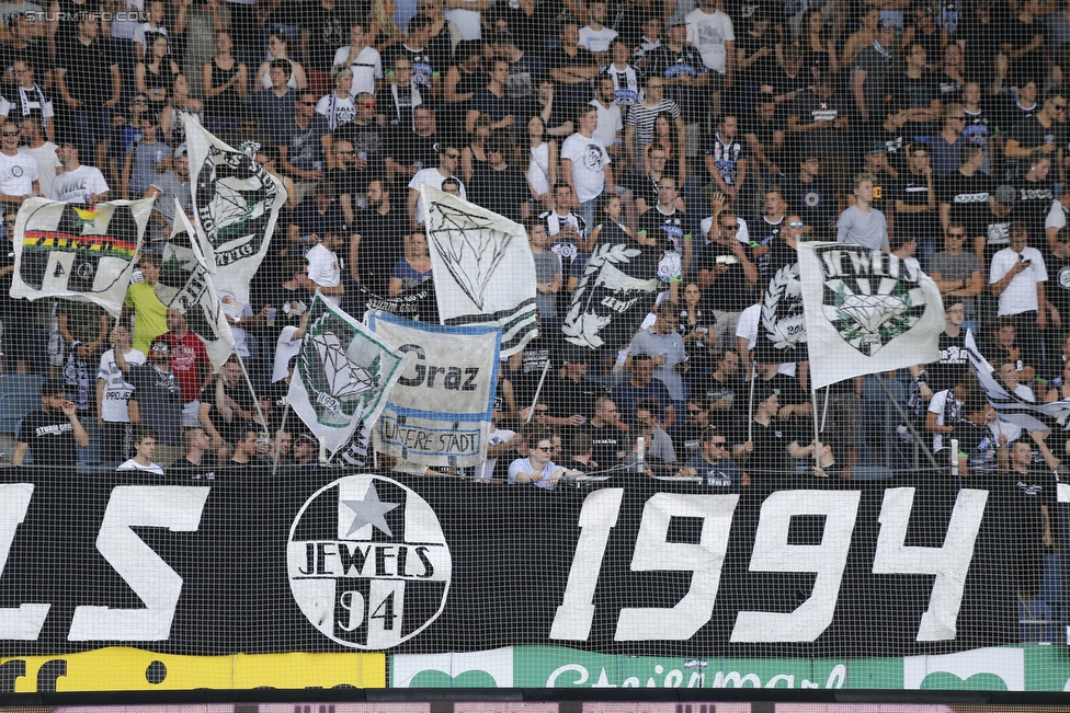 Sturm Graz - Salzburg
Oesterreichische Fussball Bundesliga, 1. Runde, SK Sturm Graz - FC RB Salzburg, Stadion Liebenau Graz, 23.07.2016. 

Foto zeigt Fans von Sturm
