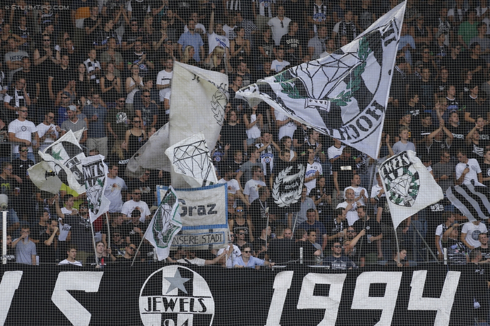 Sturm Graz - Salzburg
Oesterreichische Fussball Bundesliga, 1. Runde, SK Sturm Graz - FC RB Salzburg, Stadion Liebenau Graz, 23.07.2016. 

Foto zeigt Fans von Sturm
