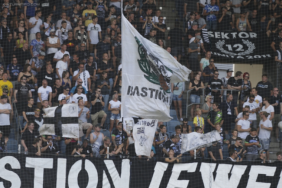 Sturm Graz - Salzburg
Oesterreichische Fussball Bundesliga, 1. Runde, SK Sturm Graz - FC RB Salzburg, Stadion Liebenau Graz, 23.07.2016. 

Foto zeigt Fans von Sturm
