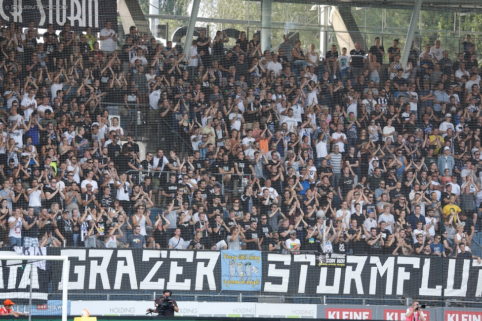 Sturm Graz - Salzburg
Oesterreichische Fussball Bundesliga, 1. Runde, SK Sturm Graz - FC RB Salzburg, Stadion Liebenau Graz, 23.07.2016. 

Foto zeigt Fans von Sturm
