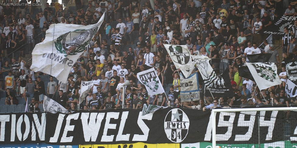 Sturm Graz - Salzburg
Oesterreichische Fussball Bundesliga, 1. Runde, SK Sturm Graz - FC RB Salzburg, Stadion Liebenau Graz, 23.07.2016. 

Foto zeigt Fans von Sturm
