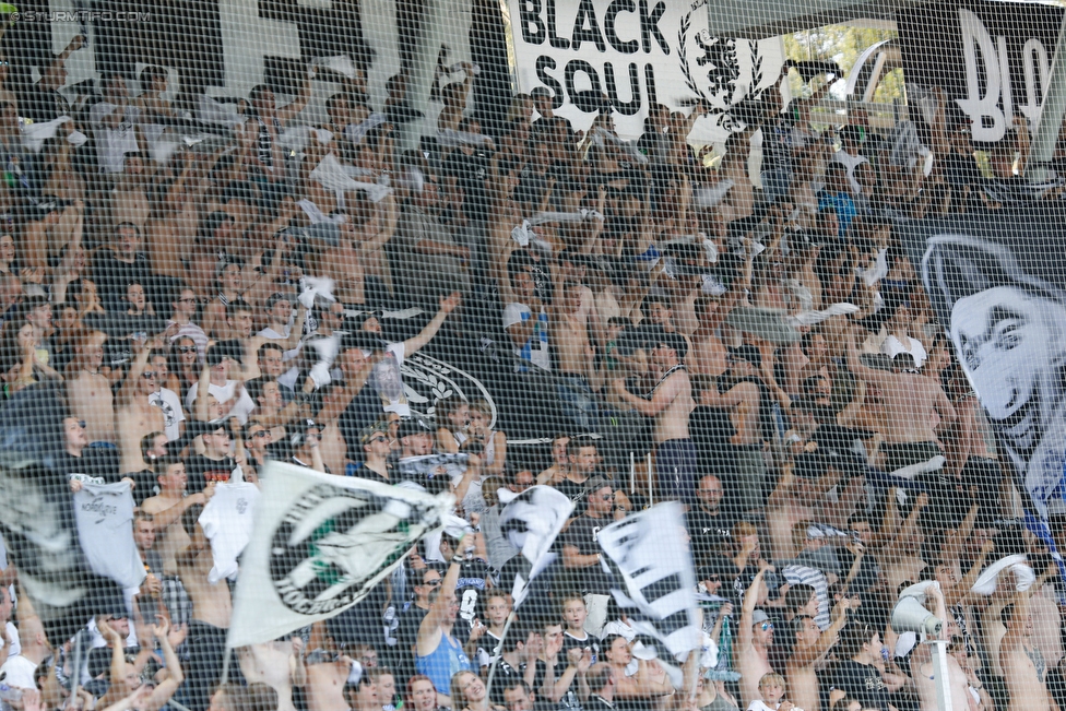 Sturm Graz - Salzburg
Oesterreichische Fussball Bundesliga, 1. Runde, SK Sturm Graz - FC RB Salzburg, Stadion Liebenau Graz, 23.07.2016. 

Foto zeigt Fans von Sturm
