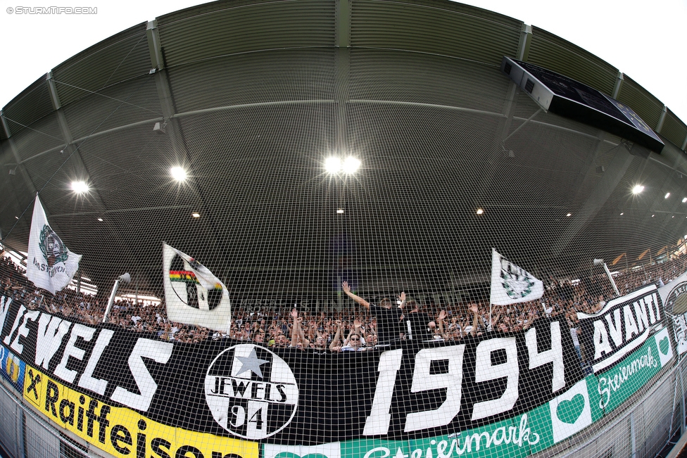 Sturm Graz - Salzburg
Oesterreichische Fussball Bundesliga, 1. Runde, SK Sturm Graz - FC RB Salzburg, Stadion Liebenau Graz, 23.07.2016. 

Foto zeigt Fans von Sturm
