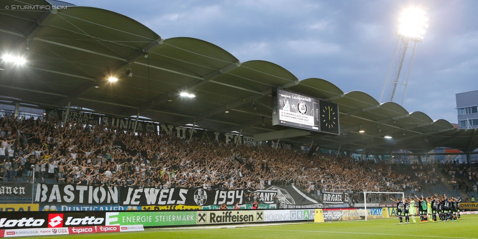 Sturm Graz - Salzburg
Oesterreichische Fussball Bundesliga, 1. Runde, SK Sturm Graz - FC RB Salzburg, Stadion Liebenau Graz, 23.07.2016. 

Foto zeigt Fans von Sturm
