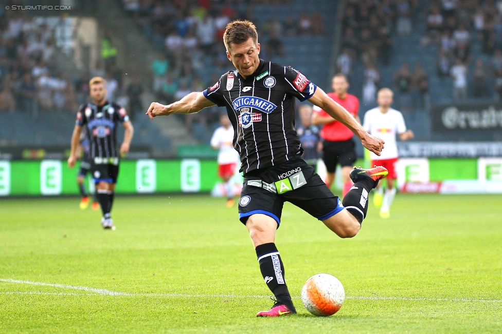 Sturm Graz - Salzburg
Oesterreichische Fussball Bundesliga, 1. Runde, SK Sturm Graz - FC RB Salzburg, Stadion Liebenau Graz, 23.07.2016. 

Foto zeigt Deni Alar (Sturm)
Schlüsselwörter: tor