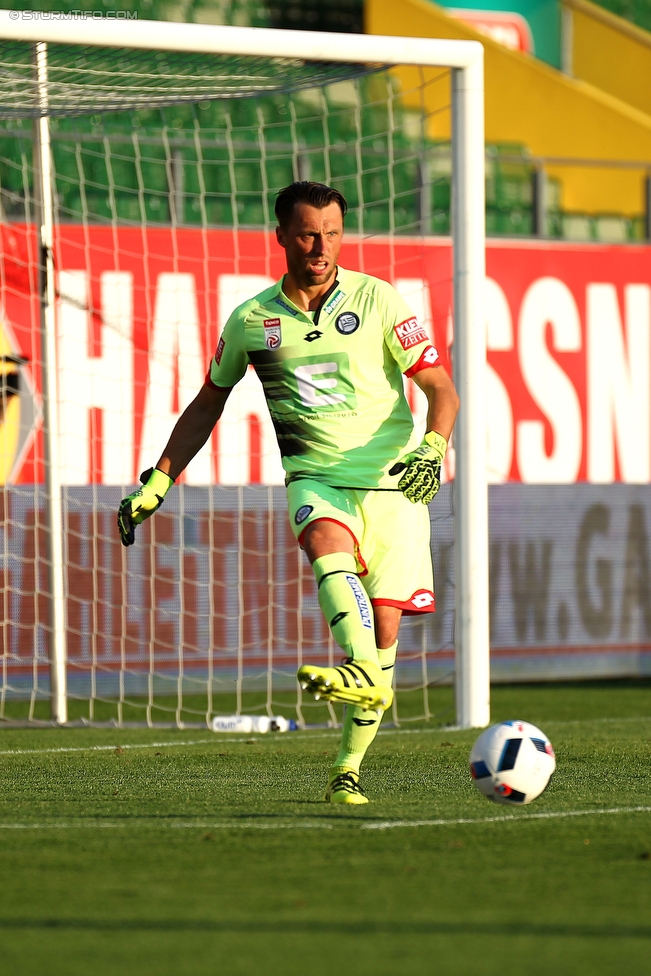 Ried - Sturm Graz
Oesterreichische Fussball Bundesliga, 2. Runde, SV Ried - SK Sturm Graz, Arena Ried, 15.05.2016. 

Foto zeigt Christian Gratzei (Sturm)
