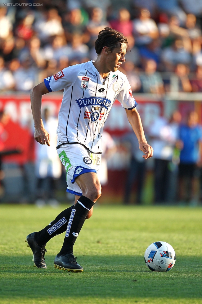 Ried - Sturm Graz
Oesterreichische Fussball Bundesliga, 2. Runde, SV Ried - SK Sturm Graz, Arena Ried, 15.05.2016. 

Foto zeigt Uros Matic (Sturm)
