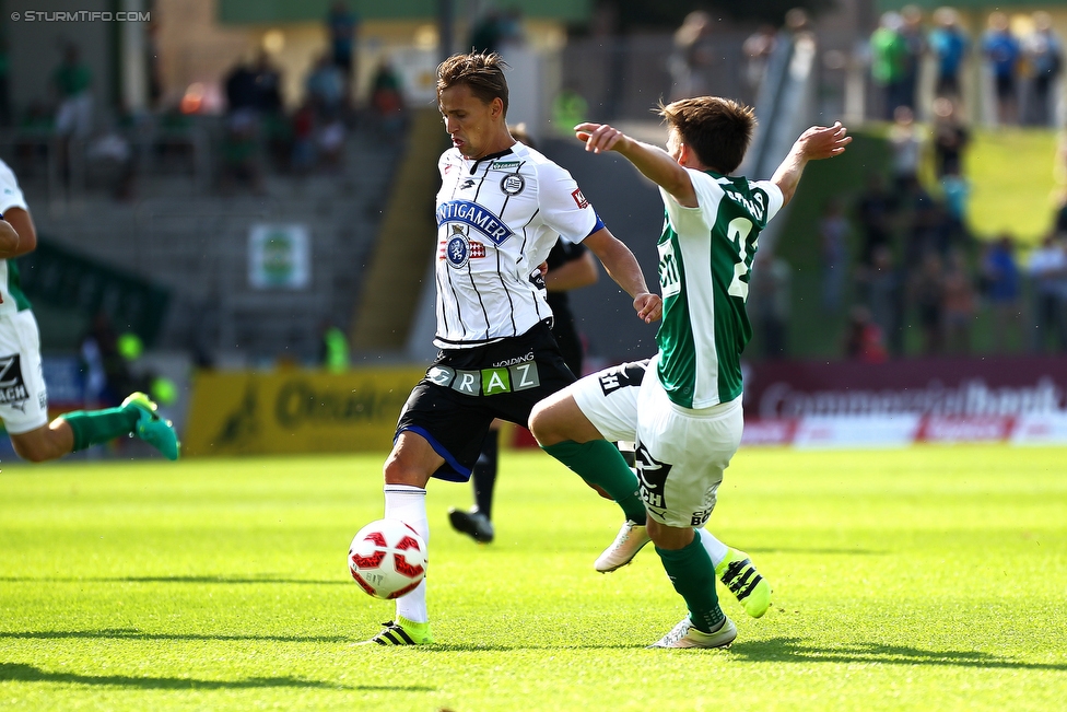 Mattersburg - Sturm Graz
Oesterreichische Fussball Bundesliga, 3. Runde, SV Mattersburg - SK Sturm Graz, Pappelstadion Mattersburg, 06.08.2016. 

Foto zeigt Dario Maresic (Sturm)
