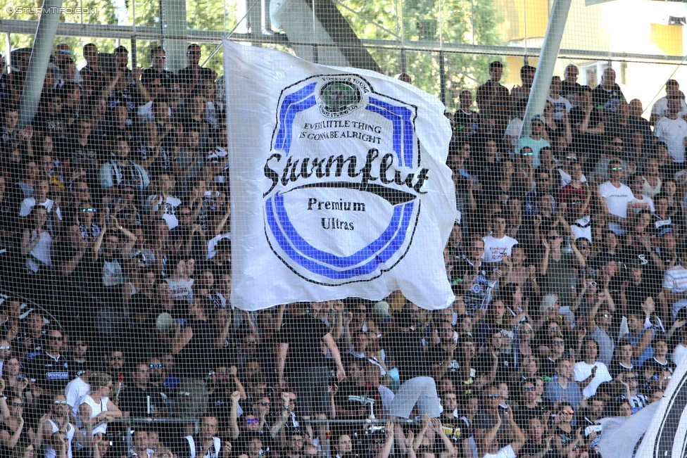 Sturm Graz - Austria Wien
Oesterreichische Fussball Bundesliga, 4. Runde, SK Sturm Graz - FK Austria Wien, Stadion Liebenau Graz, 14.08.2016. 

Foto zeigt Fans von Sturm
