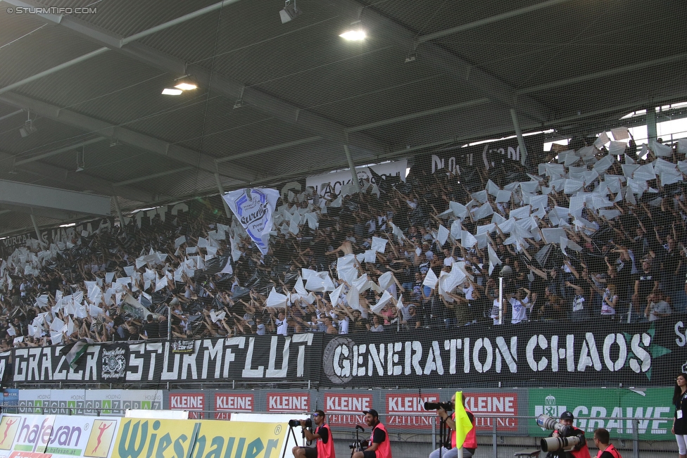 Sturm Graz - Austria Wien
Oesterreichische Fussball Bundesliga, 4. Runde, SK Sturm Graz - FK Austria Wien, Stadion Liebenau Graz, 14.08.2016. 

Foto zeigt Fans von Sturm
