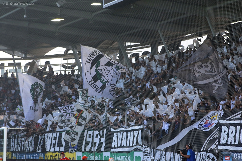 Sturm Graz - Austria Wien
Oesterreichische Fussball Bundesliga, 4. Runde, SK Sturm Graz - FK Austria Wien, Stadion Liebenau Graz, 14.08.2016. 

Foto zeigt Fans von Sturm
