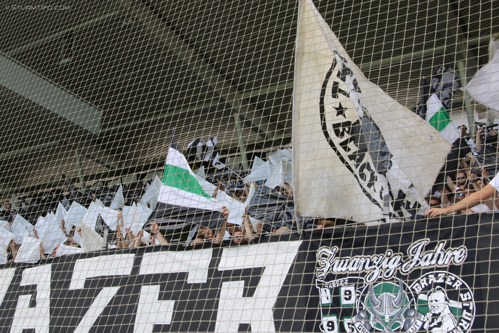 Sturm Graz - Austria Wien
Oesterreichische Fussball Bundesliga, 4. Runde, SK Sturm Graz - FK Austria Wien, Stadion Liebenau Graz, 14.08.2016. 

Foto zeigt Fans von Sturm
