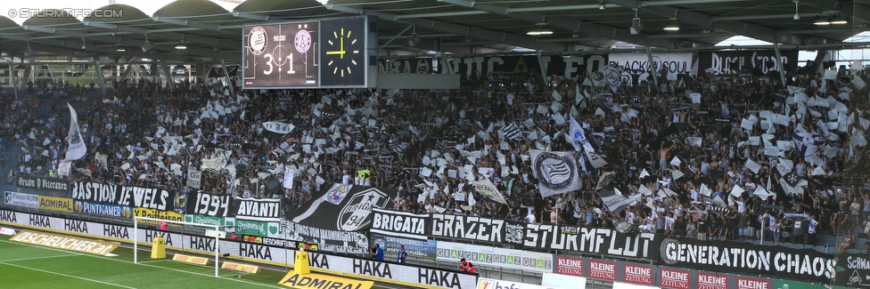 Sturm Graz - Austria Wien
Oesterreichische Fussball Bundesliga, 4. Runde, SK Sturm Graz - FK Austria Wien, Stadion Liebenau Graz, 14.08.2016. 

Foto zeigt Fans von Sturm
