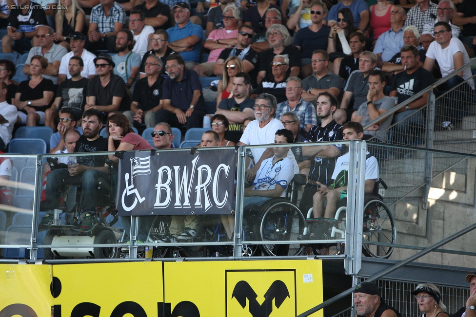 Sturm Graz - Austria Wien
Oesterreichische Fussball Bundesliga, 4. Runde, SK Sturm Graz - FK Austria Wien, Stadion Liebenau Graz, 14.08.2016. 

Foto zeigt Fans von Sturm
