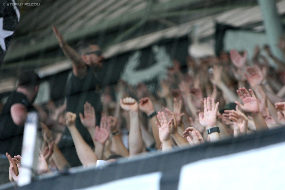 Sturm Graz - Austria Wien
Oesterreichische Fussball Bundesliga, 4. Runde, SK Sturm Graz - FK Austria Wien, Stadion Liebenau Graz, 14.08.2016. 

Foto zeigt Fans von Sturm
