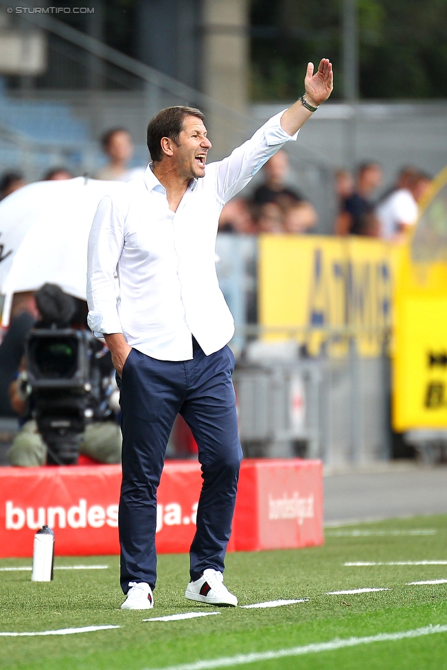 Sturm Graz - Austria Wien
Oesterreichische Fussball Bundesliga, 4. Runde, SK Sturm Graz - FK Austria Wien, Stadion Liebenau Graz, 14.08.2016. 

Foto zeigt Franco Foda (Cheftrainer Sturm)
