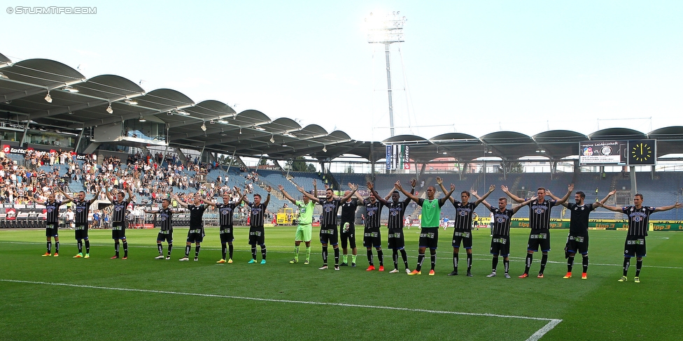 Sturm Graz - Austria Wien
Oesterreichische Fussball Bundesliga, 4. Runde, SK Sturm Graz - FK Austria Wien, Stadion Liebenau Graz, 14.08.2016. 

Foto zeigt die Mannschaft von Sturm
