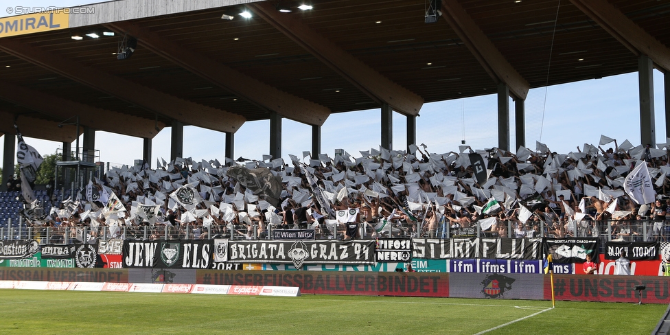 St. Poelten - Sturm Graz
Oesterreichische Fussball Bundesliga, 5. Runde, SKN St. Poelten - SK Sturm Graz, Arena St. Poelten, 20.08.2016. 

Foto zeigt Fans von Sturm
