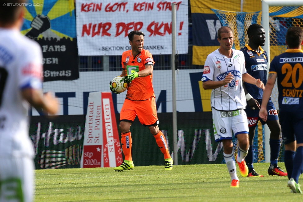 St. Poelten - Sturm Graz
Oesterreichische Fussball Bundesliga, 5. Runde, SKN St. Poelten - SK Sturm Graz, Arena St. Poelten, 20.08.2016. 

Foto zeigt Christian Gratzei (Sturm)
