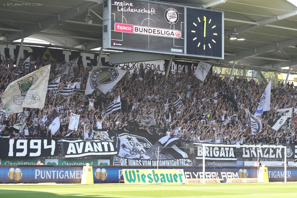 Sturm Graz - Altach
Oesterreichische Fussball Bundesliga, 6. Runde, SK Sturm Graz - SC Rheindorf Altach, Stadion Liebenau Graz, 27.08.2016. 

Foto zeigt Fans von Sturm
