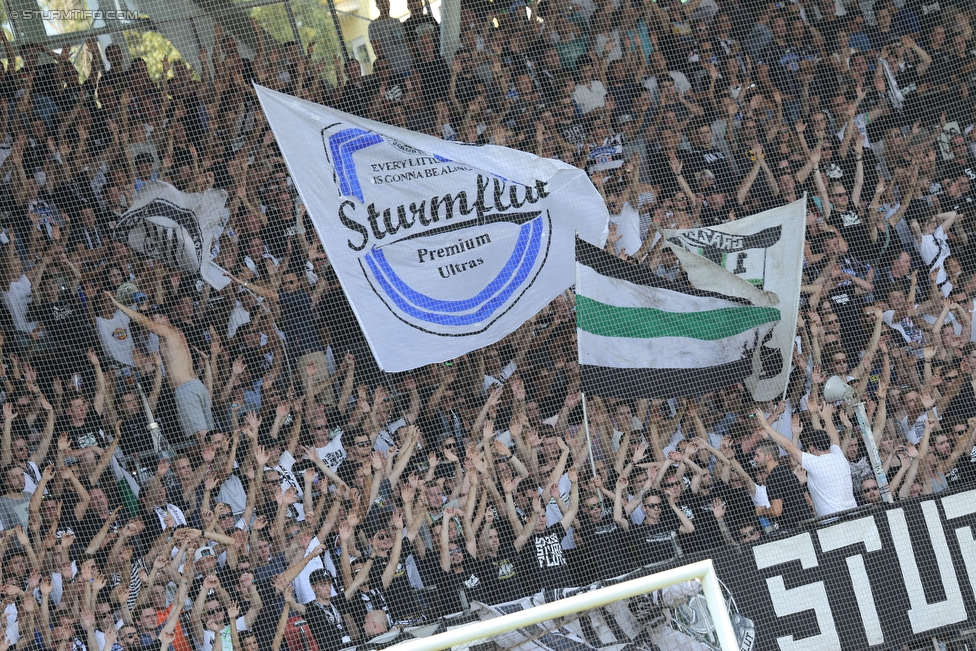 Sturm Graz - Altach
Oesterreichische Fussball Bundesliga, 6. Runde, SK Sturm Graz - SC Rheindorf Altach, Stadion Liebenau Graz, 27.08.2016. 

Foto zeigt Fans von Sturm
