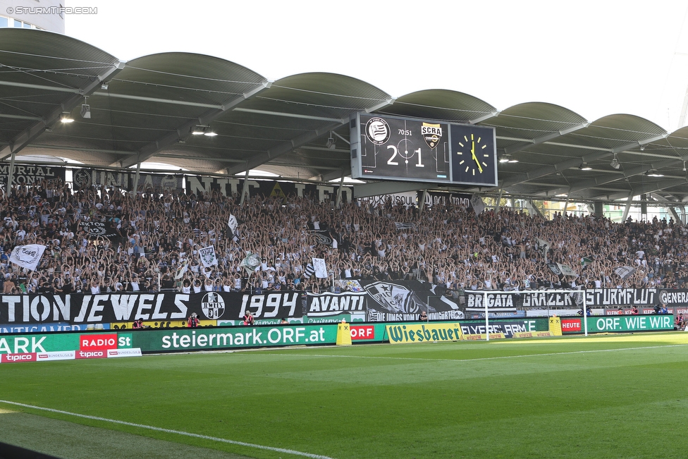 Sturm Graz - Altach
Oesterreichische Fussball Bundesliga, 6. Runde, SK Sturm Graz - SC Rheindorf Altach, Stadion Liebenau Graz, 27.08.2016. 

Foto zeigt Fans von Sturm
