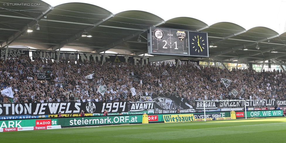 Sturm Graz - Altach
Oesterreichische Fussball Bundesliga, 6. Runde, SK Sturm Graz - SC Rheindorf Altach, Stadion Liebenau Graz, 27.08.2016. 

Foto zeigt Fans von Sturm
