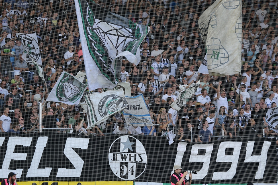 Sturm Graz - Altach
Oesterreichische Fussball Bundesliga, 6. Runde, SK Sturm Graz - SC Rheindorf Altach, Stadion Liebenau Graz, 27.08.2016. 

Foto zeigt Fans von Sturm
