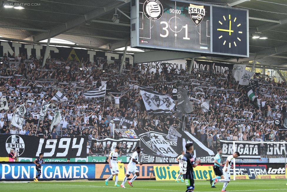 Sturm Graz - Altach
Oesterreichische Fussball Bundesliga, 6. Runde, SK Sturm Graz - SC Rheindorf Altach, Stadion Liebenau Graz, 27.08.2016. 

Foto zeigt Fans von Sturm
