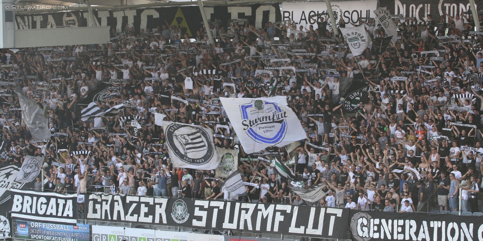 Sturm Graz - Altach
Oesterreichische Fussball Bundesliga, 6. Runde, SK Sturm Graz - SC Rheindorf Altach, Stadion Liebenau Graz, 27.08.2016. 

Foto zeigt Fans von Sturm
