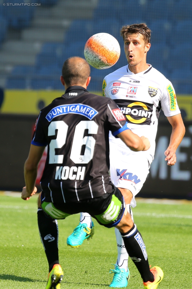 Sturm Graz - Altach
Oesterreichische Fussball Bundesliga, 6. Runde, SK Sturm Graz - SC Rheindorf Altach, Stadion Liebenau Graz, 27.08.2016. 

Foto zeigt Fabian Koch (Sturm)
