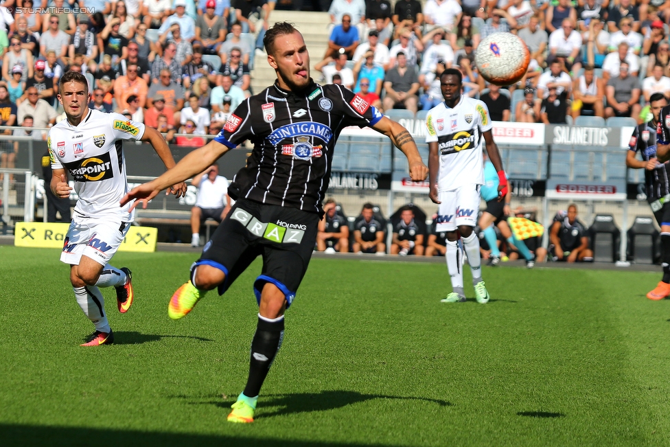 Sturm Graz - Altach
Oesterreichische Fussball Bundesliga, 6. Runde, SK Sturm Graz - SC Rheindorf Altach, Stadion Liebenau Graz, 27.08.2016. 

Foto zeigt Lukas Spendlhofer (Sturm)
